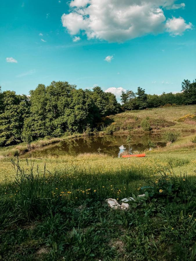 La Ferme Du Pont De Maumy, Cabane Au Bord De L'Etang Et Bain Nordique Busserolles Εξωτερικό φωτογραφία